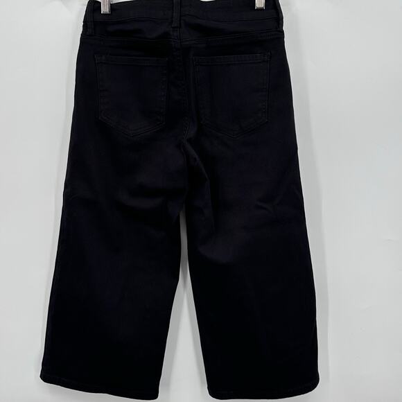 NYDJ Wide Leg Pedal Pusher Jeans Womens SIZE 00 BLACK Stretch NWOT - Picture 2 of 8